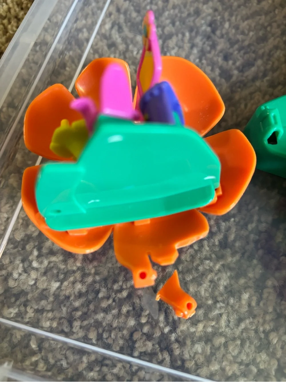 Vintage 2001 Polly Pocket Flower Fairies Flying School Play-set Damaged Incomple